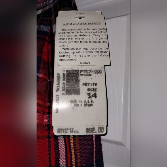 Vintage Pendleton Set Plaid Blazer and Short Set - Picture 9 of 16